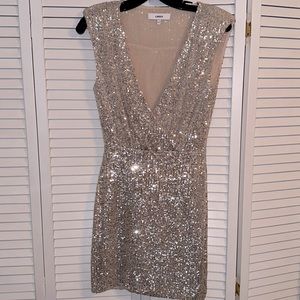L sequin mini dress size 4